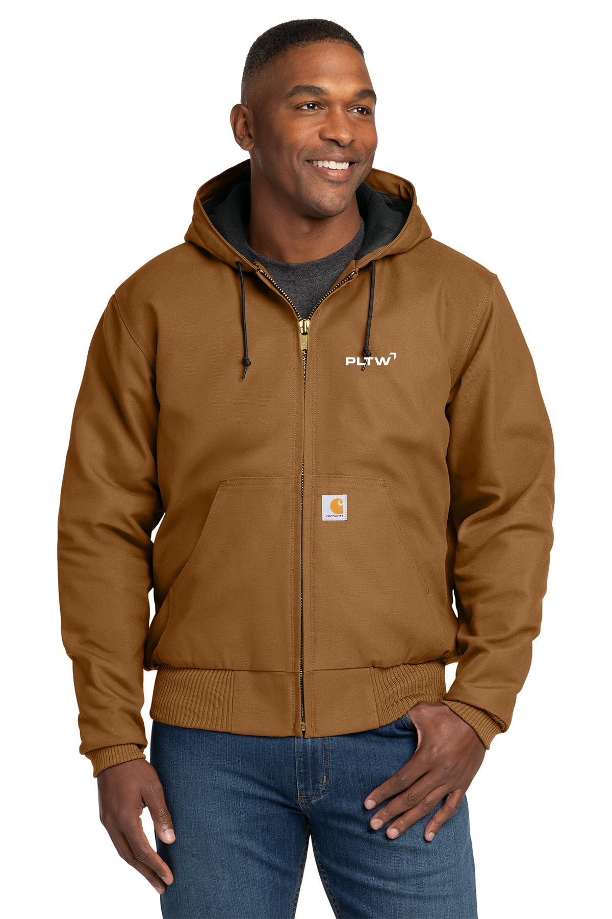 Carhartt® Tall Quilted-Flannel-Lined Duck Active Jacket