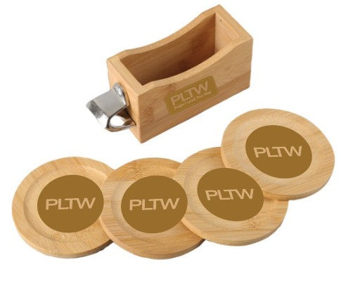 Bamboo Coaster Set