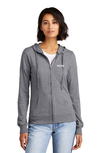 District ® Women’s Fitted Jersey Full-Zip Hoodie