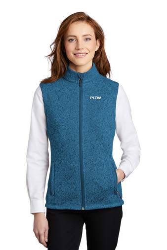 Ladies Sweater Fleece Vest