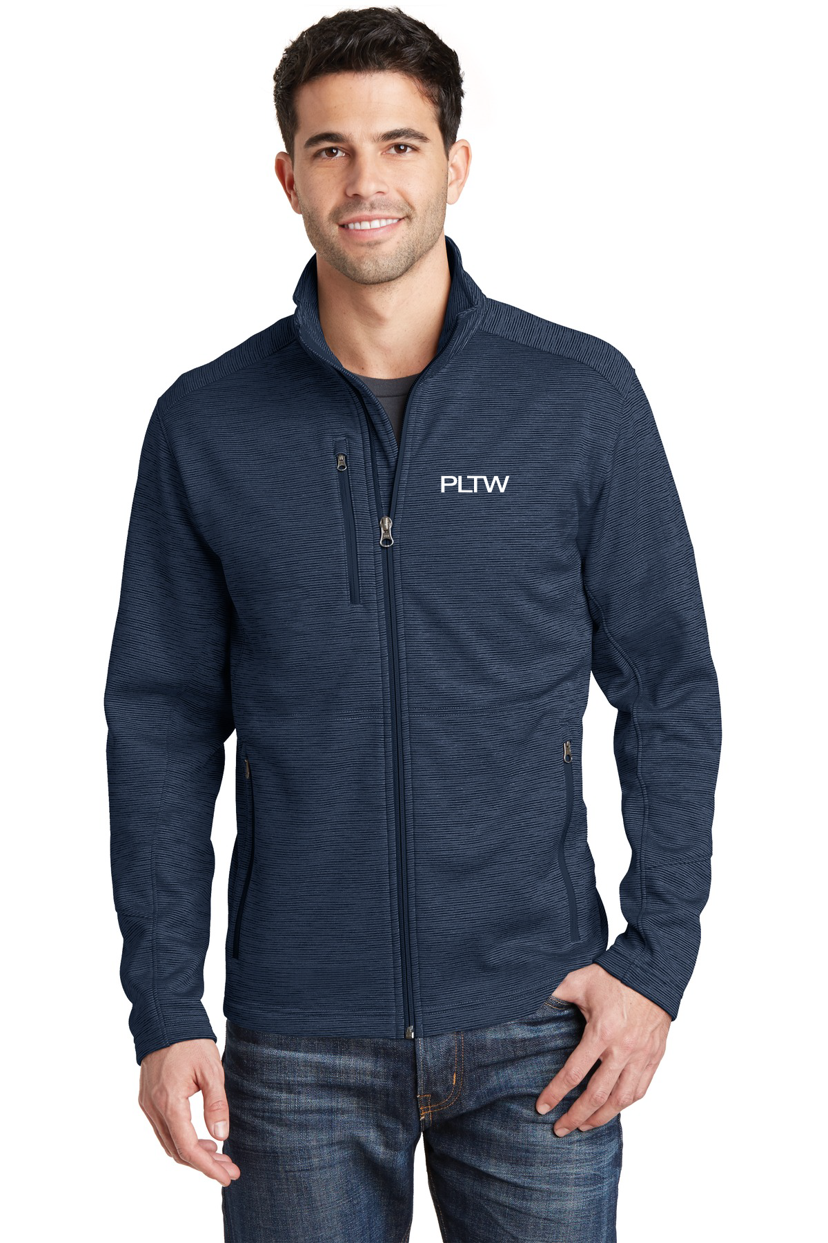 Mens Digi Stripe Fleece Jacket