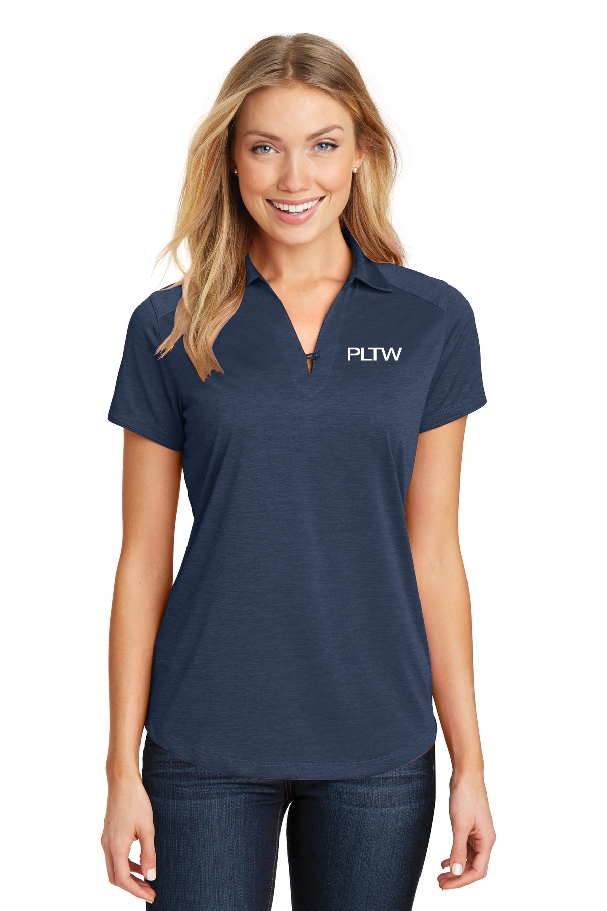 Ladies Digi Heather Performance Polo