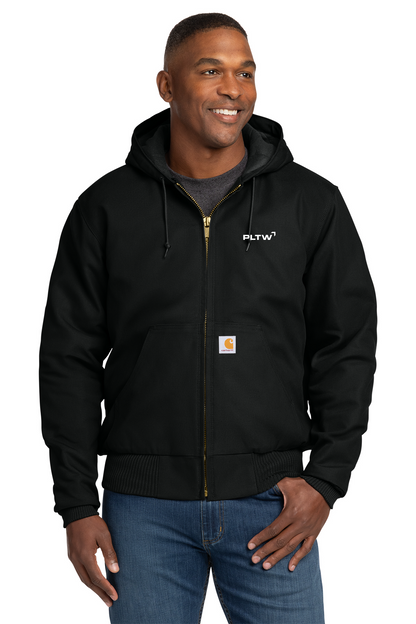 Carhartt® Tall Quilted-Flannel-Lined Duck Active Jacket