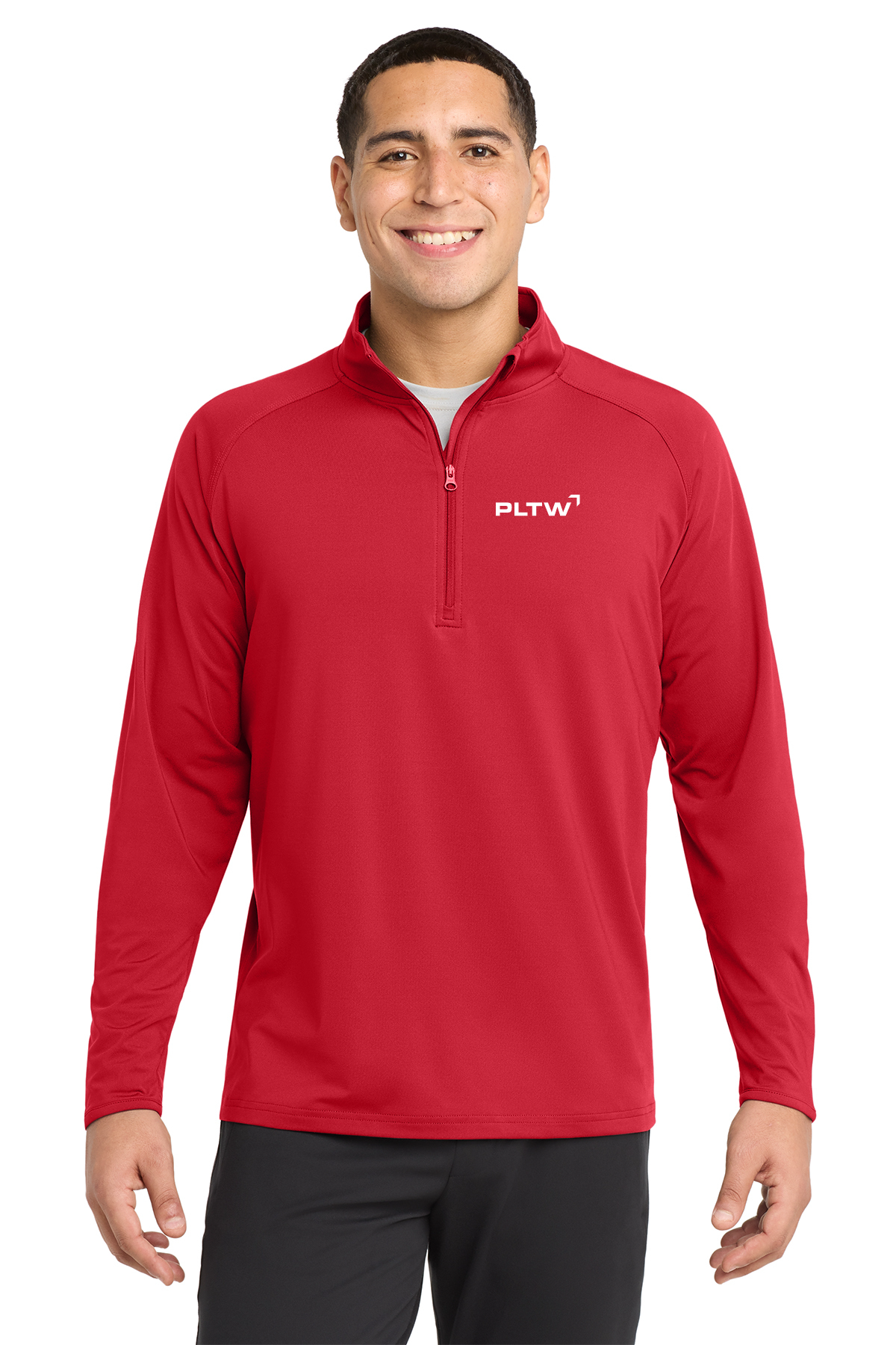 Sport-Tek Tall Sport-Wick Stretch 1/4-Zip Pullover