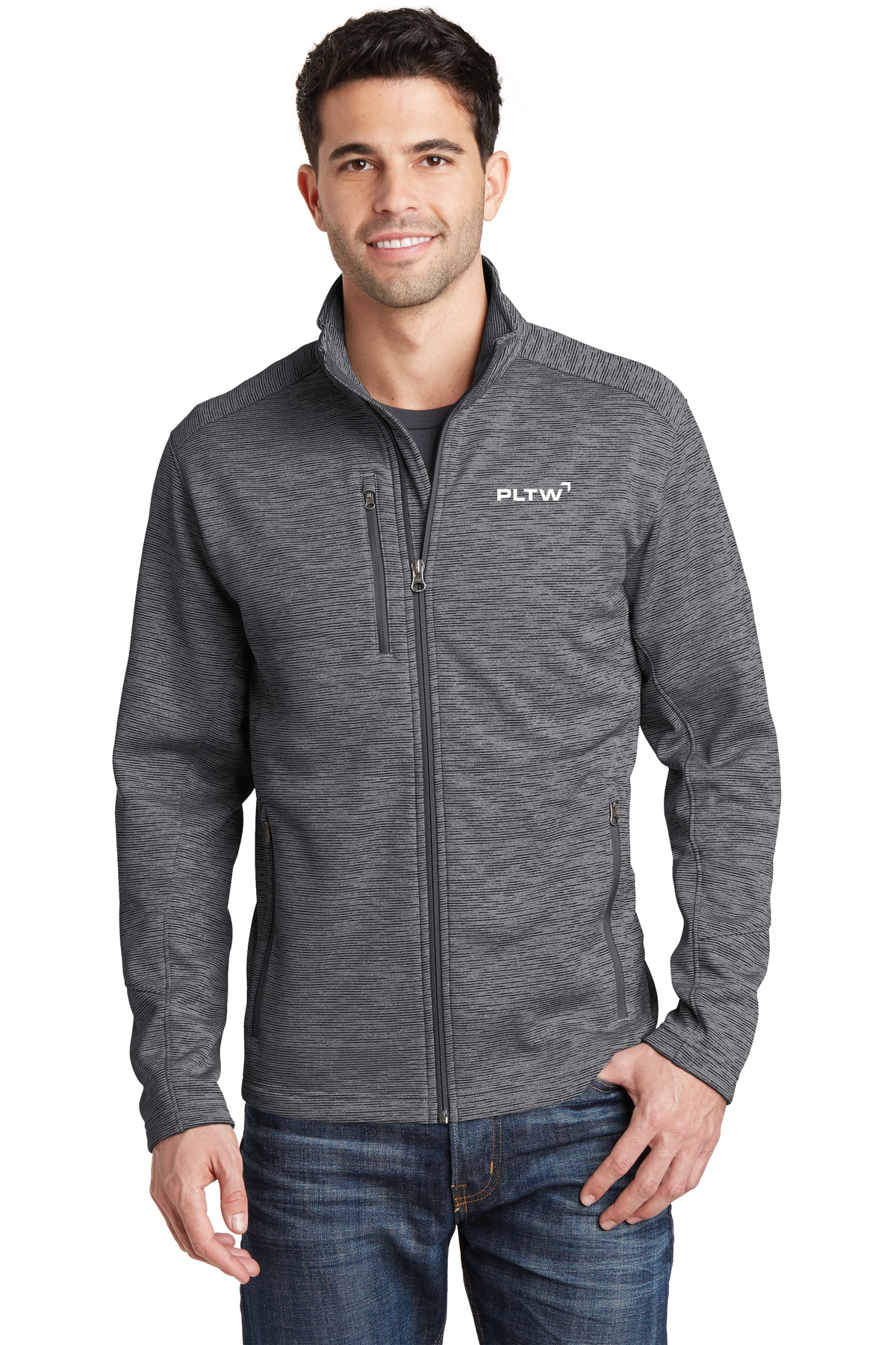 Mens Digi Stripe Fleece Jacket