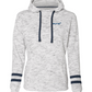 J America Ladies' Melange Scuba Neck Sweatshirt