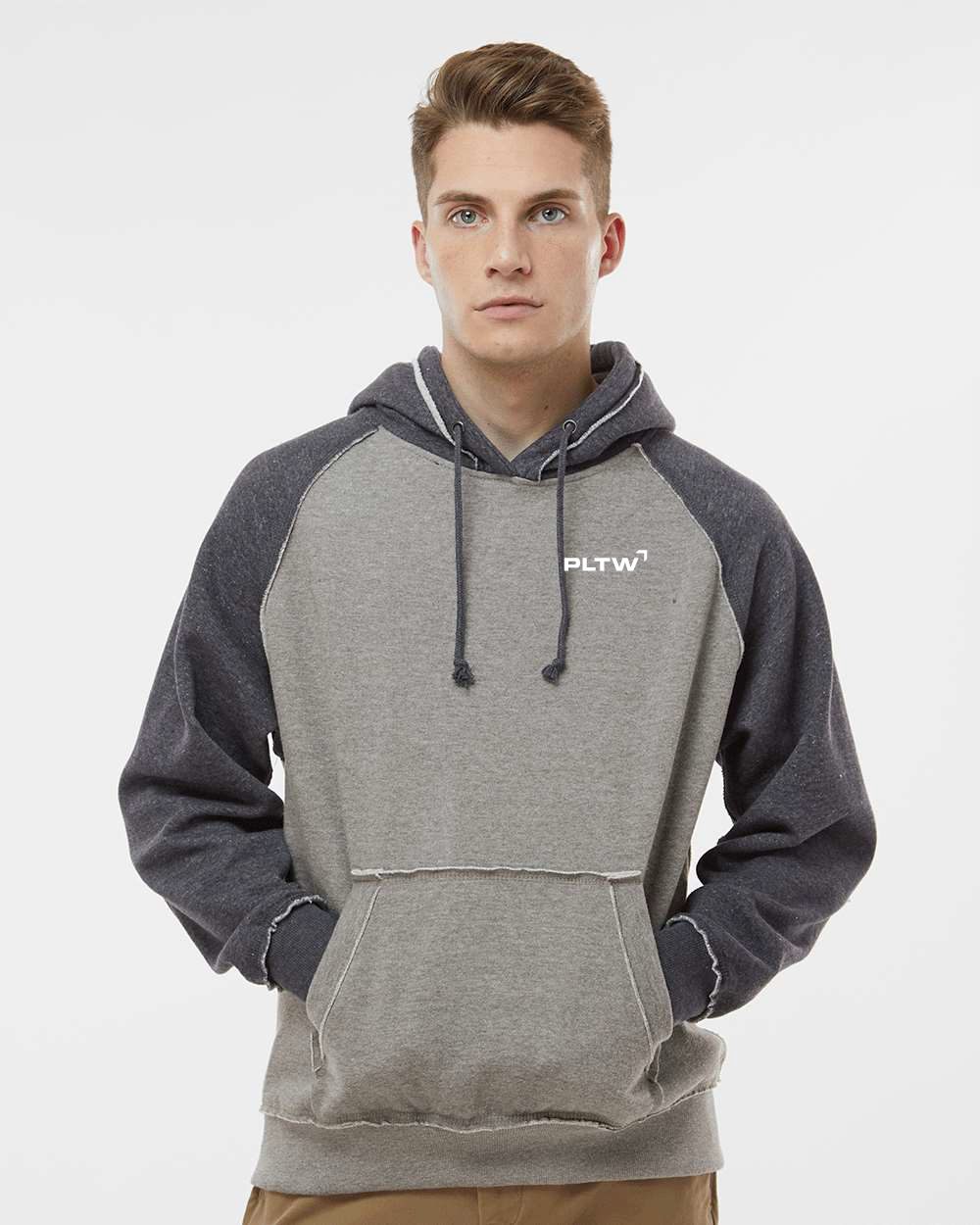 J America Adult Vintage Heather Pullover Hooded Sweatshirt