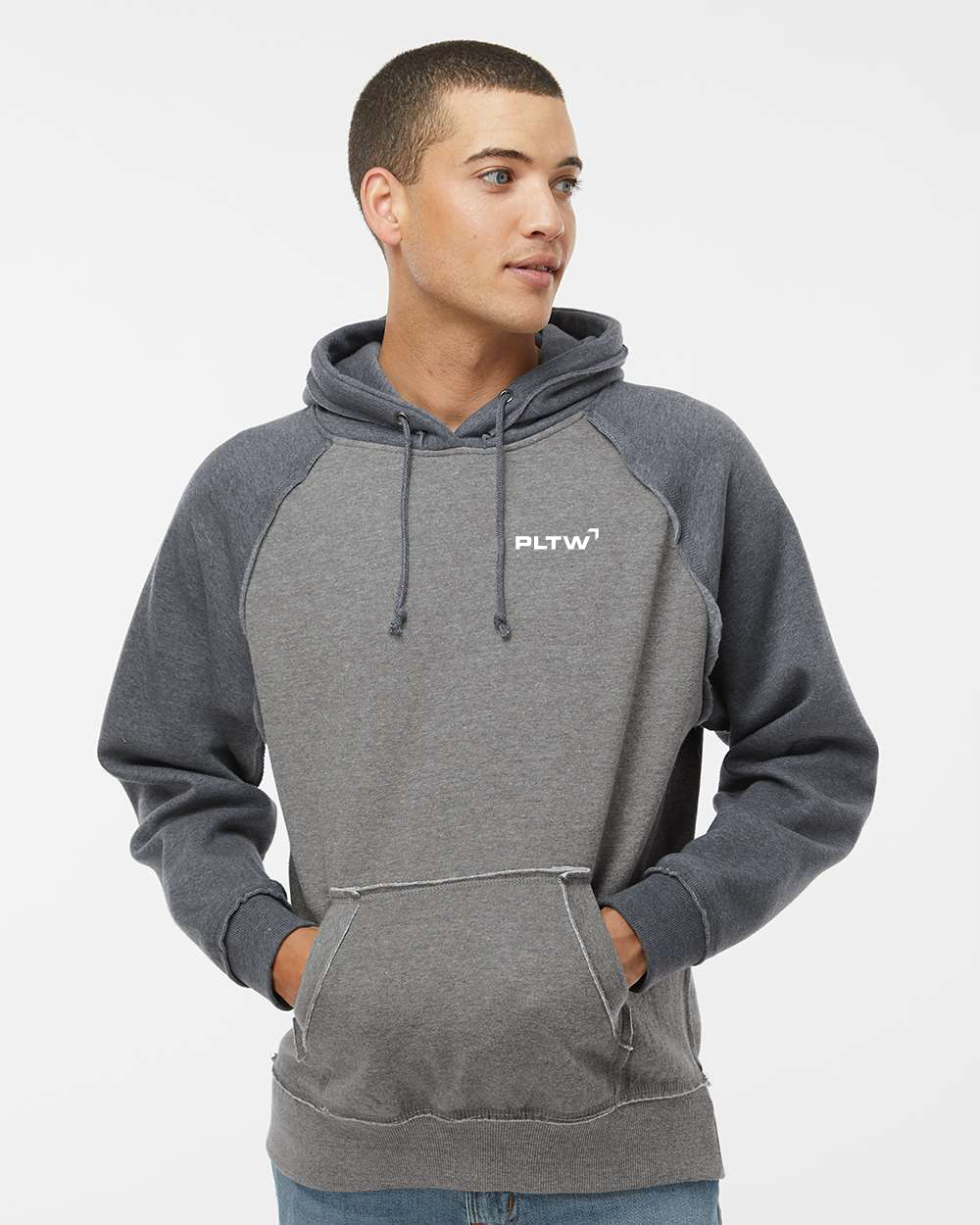J America Adult Vintage Heather Pullover Hooded Sweatshirt