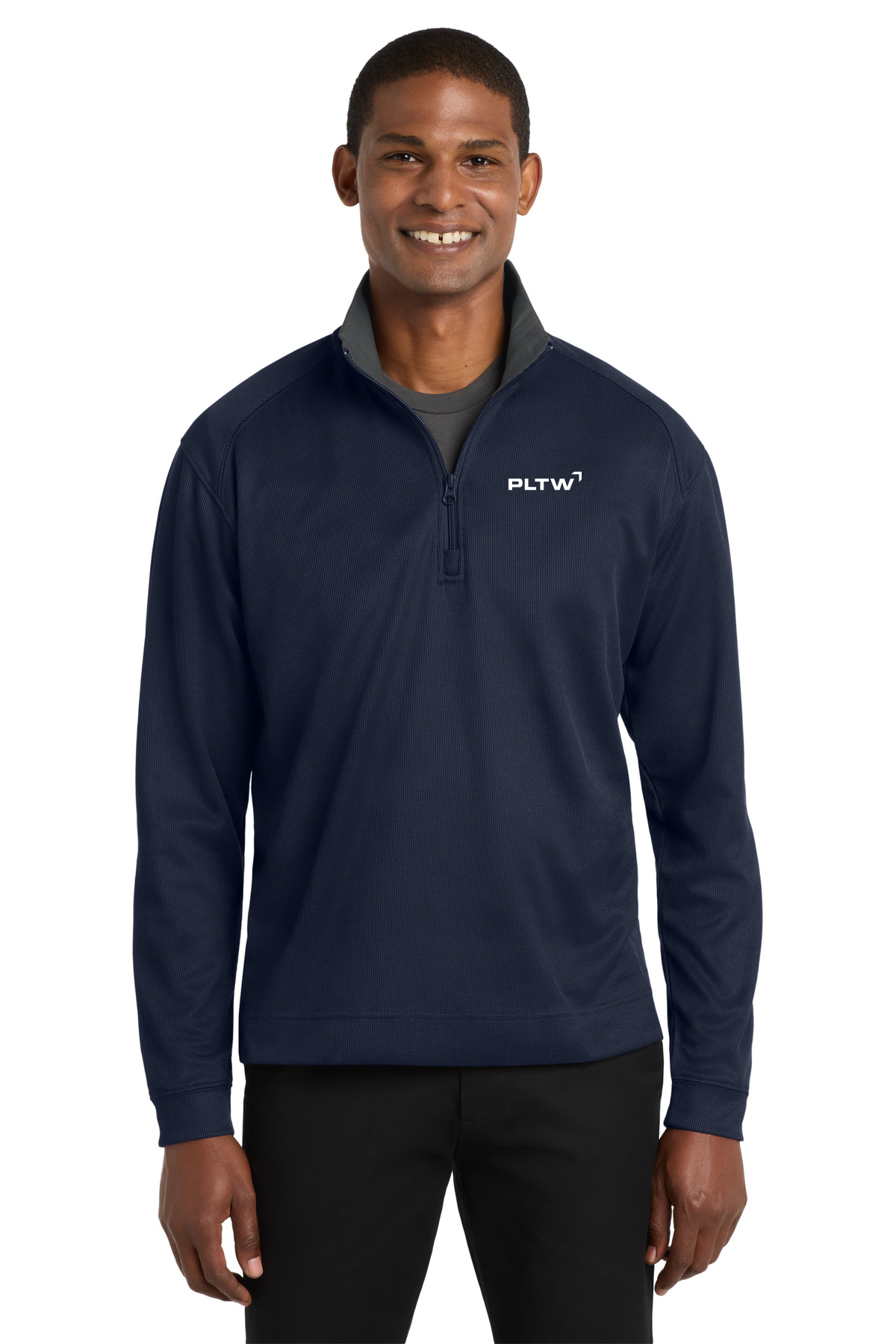 Vertical Texture 1/4-Zip Pullover