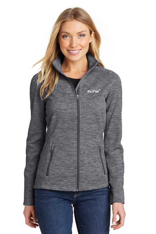 Ladies Digi Stripe Fleece Jacket