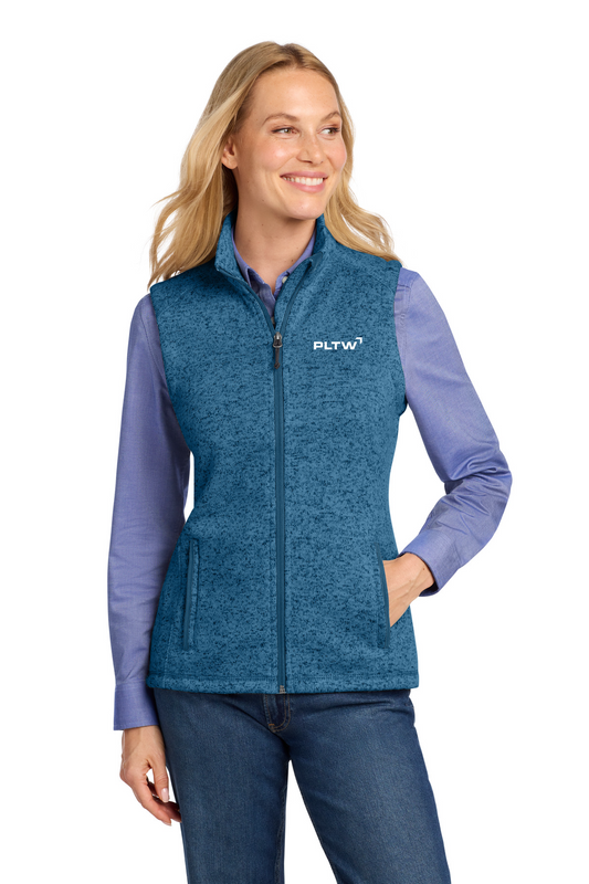 Ladies Sweater Fleece Vest