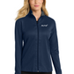Ladies Vertical Texture Full-Zip Jacket
