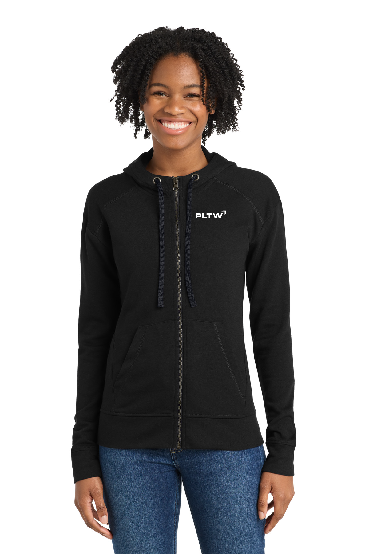 Sport-Tek ® Ladies PosiCharge ® Tri-Blend Wicking Fleece Full-Zip Hooded Jacket