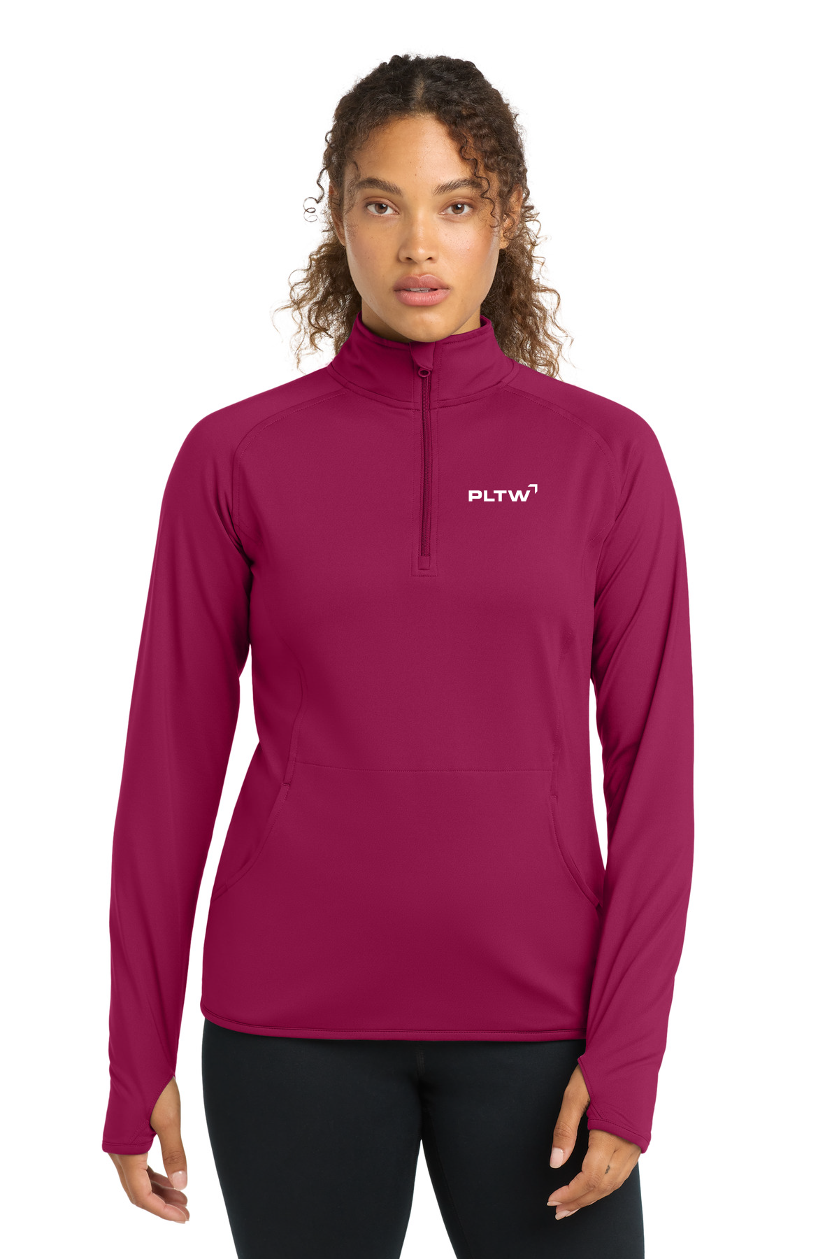 Ladies Sport-Wick® Stretch 1/2-Zip Pullover
