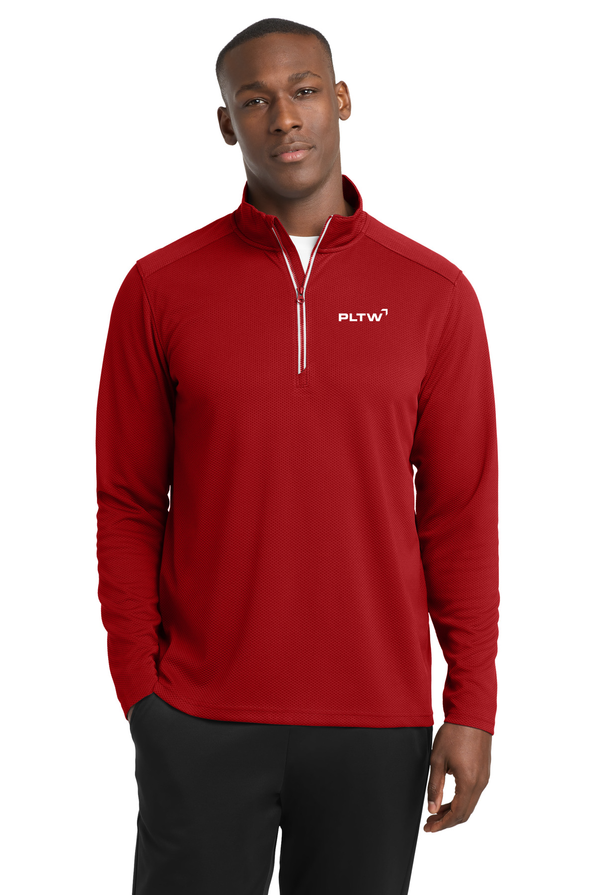 Sport-Wick® Textured 1/4-Zip Pullover