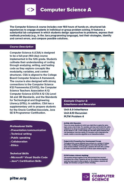 24x36 PLTW Computer Science Course Posters DOWNLOAD ONLY