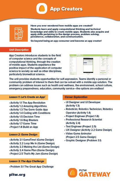 24x36 PLTW Gateway Unit Posters DOWNLOAD ONLY