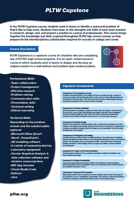 24x36 PLTW Engineering Unit Posters DOWNLOAD ONLY