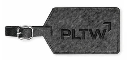 PLTW Genuine Leather Luggage Tag