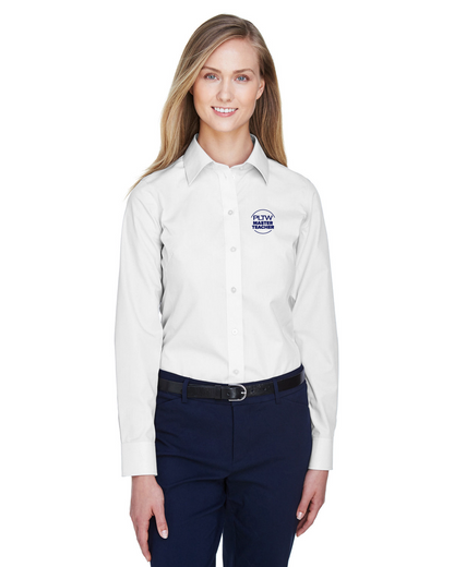 43379 Master Teacher Ladies Woven Broadcloth Dress Shirt shopPLTW 43379 Master Teacher Ladies Woven Broadcloth Dress Shirt shopPLTW