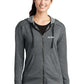 Sport-Tek ® Ladies PosiCharge ® Tri-Blend Wicking Fleece Full-Zip Hooded Jacket