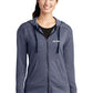Sport-Tek ® Ladies PosiCharge ® Tri-Blend Wicking Fleece Full-Zip Hooded Jacket
