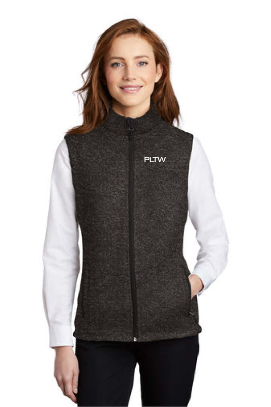 Ladies Sweater Fleece Vest