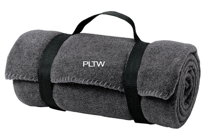 Fleece Blanket with Strap