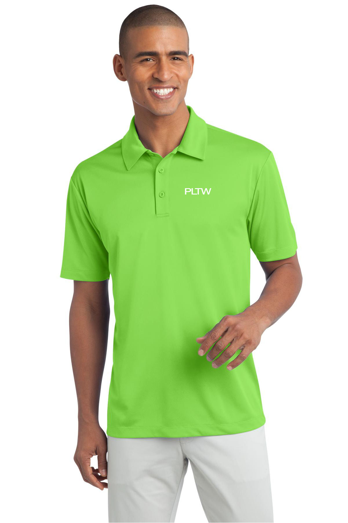 Silk polo shirt