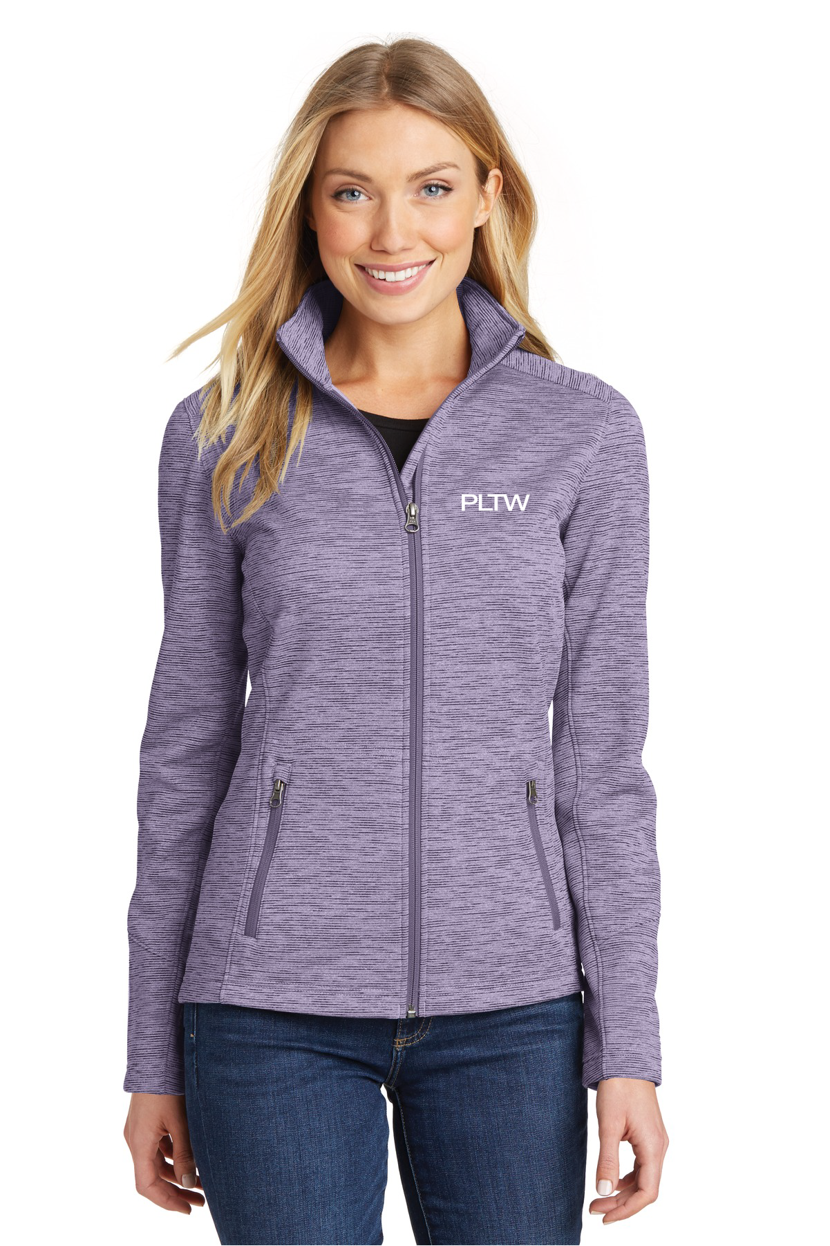 Digi stripe fleece jacket sale
