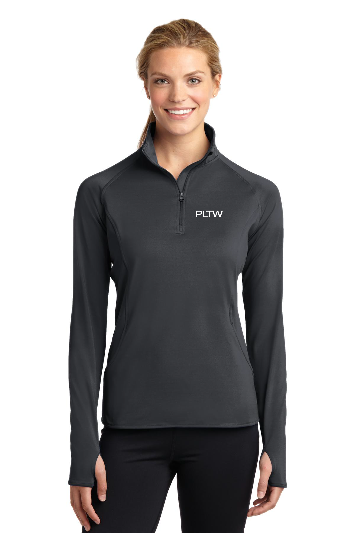 Ladies Sport-Wick® Stretch 1/2-Zip Pullover