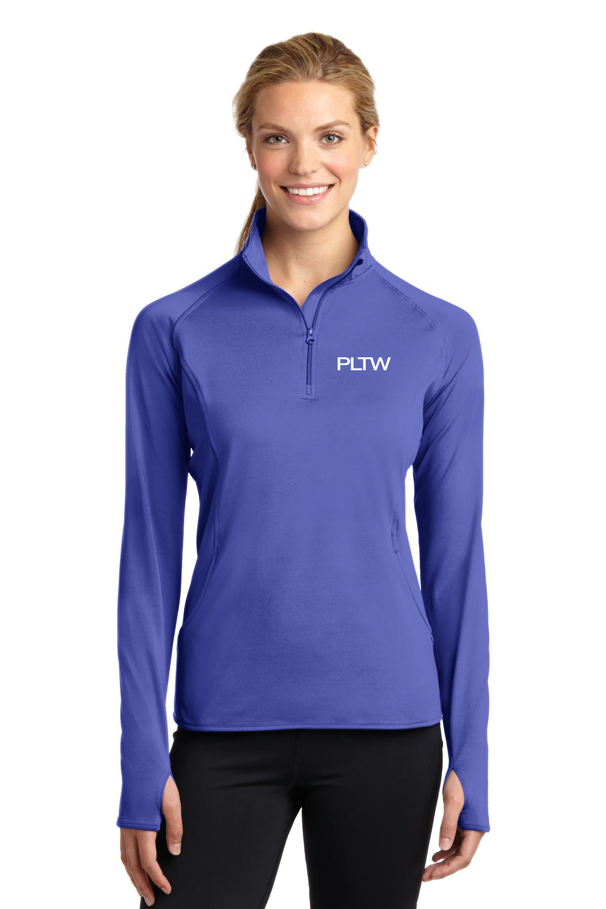 Ladies Sport-Wick® Stretch 1/2-Zip Pullover