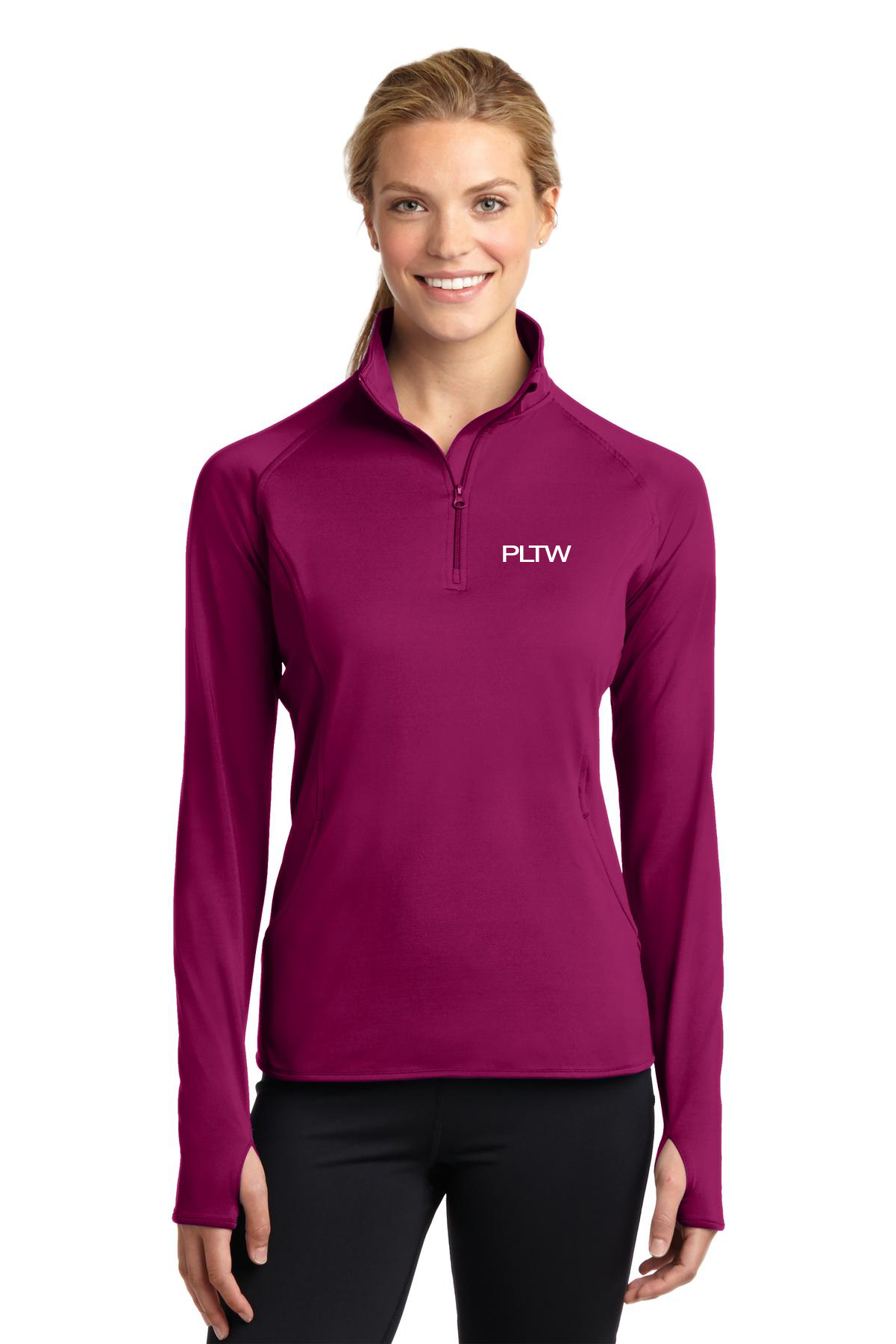 Ladies Sport-Wick® Stretch 1/2-Zip Pullover