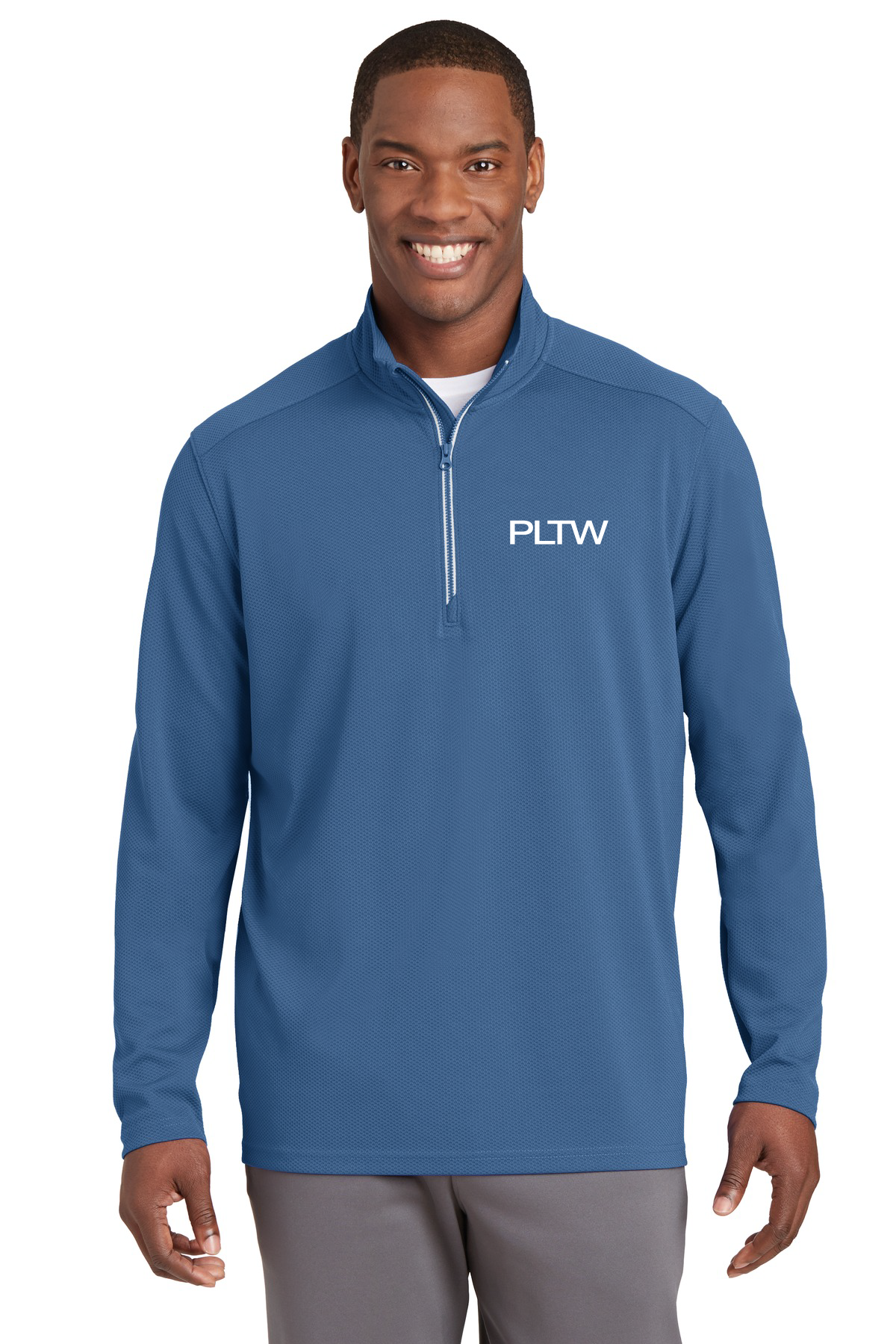 Sport-Wick® Textured 1/4-Zip Pullover