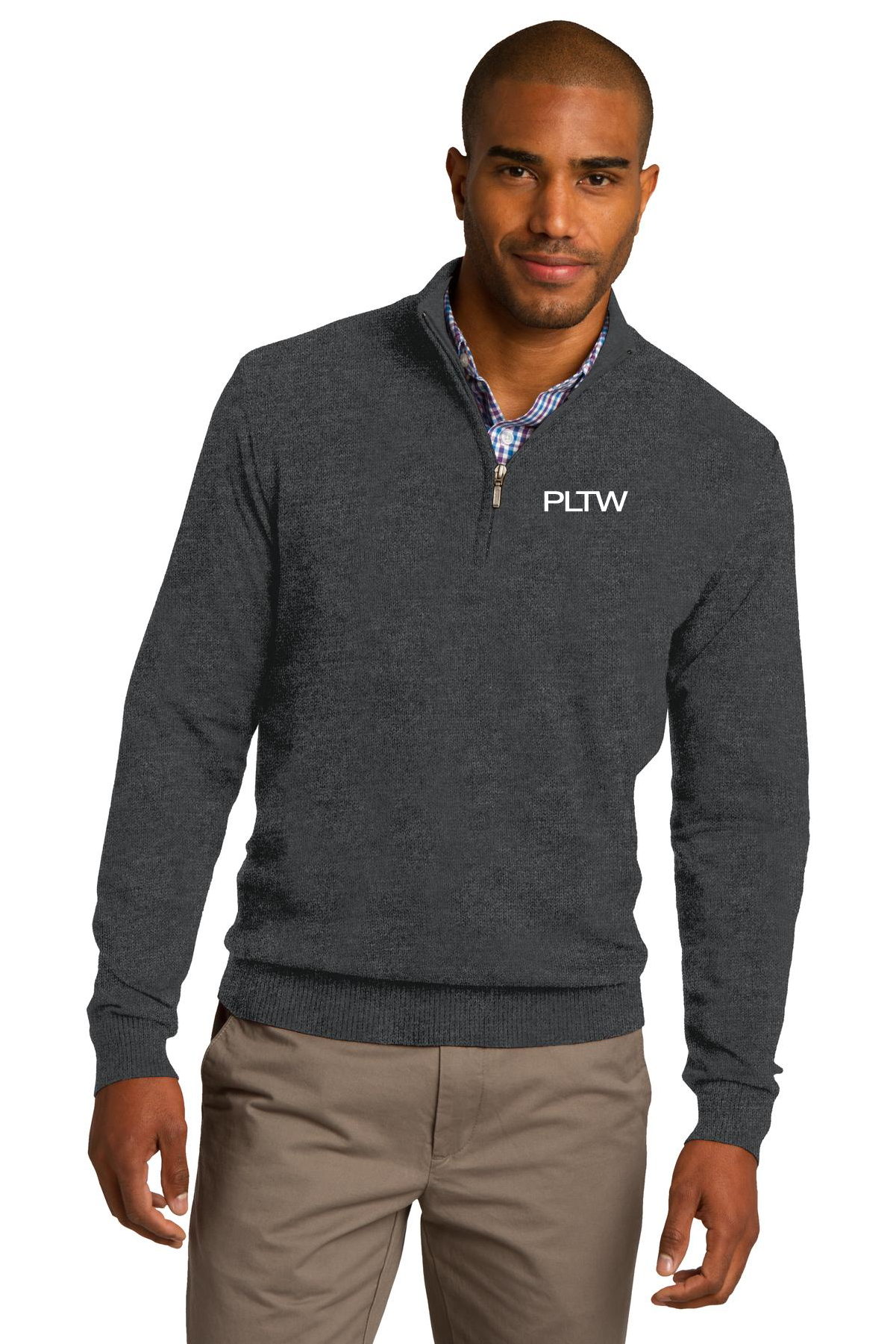 Sweater with front zipper store