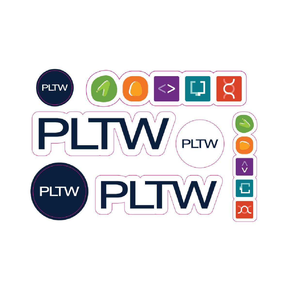 PLTW 4x6 Sticker Sheet