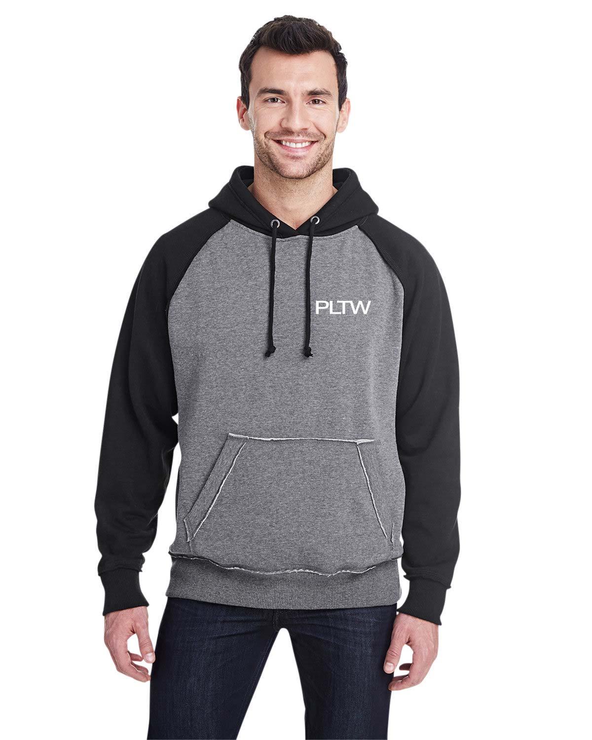 J America Adult Vintage Heather Pullover Hooded Sweatshirt